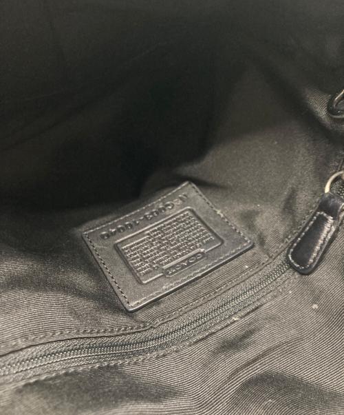 COACH（コーチ）COACH (コーチ) バックルレザーショルダーバッグ ブラックの古着・服飾アイテム