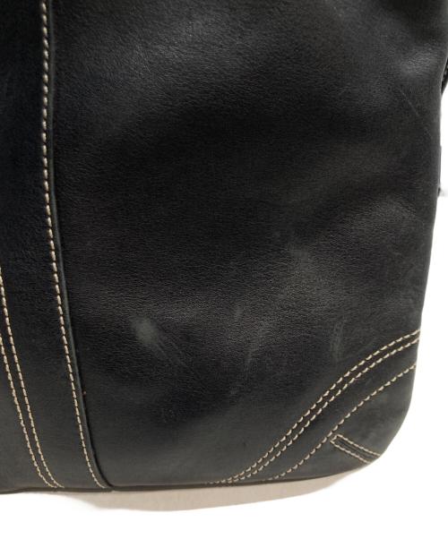 COACH（コーチ）COACH (コーチ) バックルレザーショルダーバッグ ブラックの古着・服飾アイテム