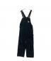 CarHartt（カーハート）の古着「DUCK BIB OVERALLS」｜ブラック