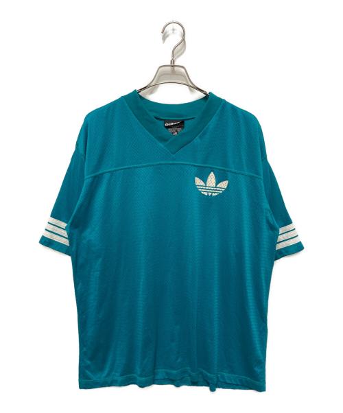 adidas（アディダス）adidas (アディダス) メッシュTシャツ ブルー サイズ:Ⅼの古着・服飾アイテム