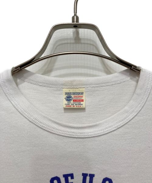 BUZZ RICKSON'S（バズリクソンズ）Buzz Rickson's (バズリクソンズ) プリントカットソー ホワイト サイズ:Ⅼの古着・服飾アイテム