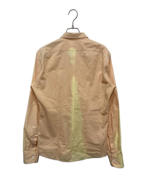 DRIES VAN NOTEN（ドリスヴァンノッテン）DRIES VAN NOTEN (ドリスヴァンノッテン) カラーブロックシャツ オレンジ×イエロー サイズ:48の古着・服飾アイテム