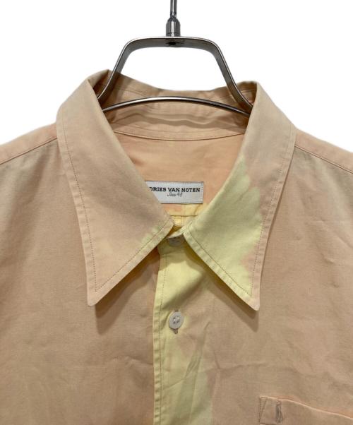 DRIES VAN NOTEN（ドリスヴァンノッテン）DRIES VAN NOTEN (ドリスヴァンノッテン) カラーブロックシャツ オレンジ×イエロー サイズ:48の古着・服飾アイテム