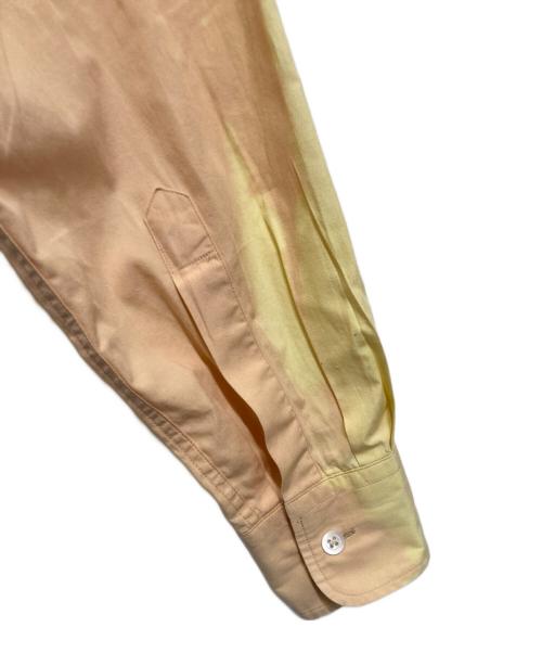 DRIES VAN NOTEN（ドリスヴァンノッテン）DRIES VAN NOTEN (ドリスヴァンノッテン) カラーブロックシャツ オレンジ×イエロー サイズ:48の古着・服飾アイテム