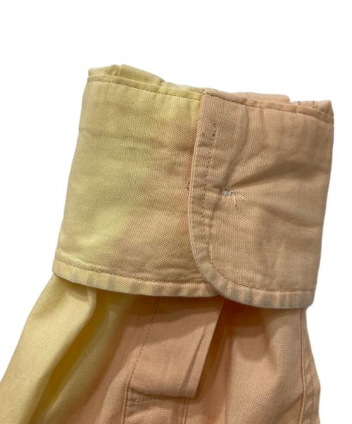 DRIES VAN NOTEN（ドリスヴァンノッテン）DRIES VAN NOTEN (ドリスヴァンノッテン) カラーブロックシャツ オレンジ×イエロー サイズ:48の古着・服飾アイテム