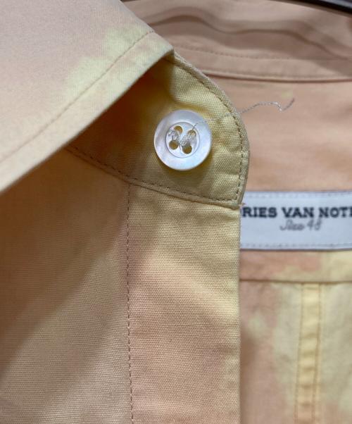 DRIES VAN NOTEN（ドリスヴァンノッテン）DRIES VAN NOTEN (ドリスヴァンノッテン) カラーブロックシャツ オレンジ×イエロー サイズ:48の古着・服飾アイテム