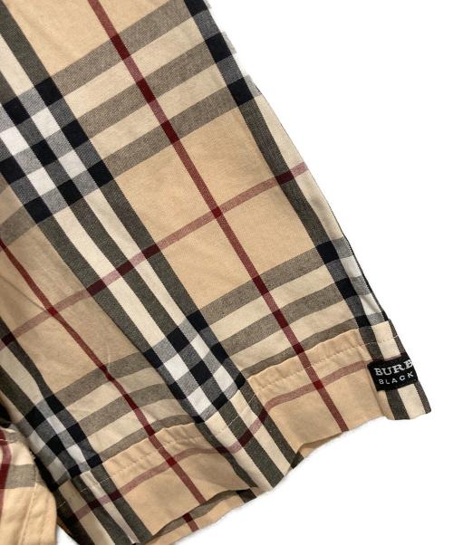 BURBERRY BLACK LABEL（バーバリーブラックレーベル）BURBERRY BLACK LABEL (バーバリーブラックレーベル) ノヴァチェック半袖シャツ ベージュ サイズ:3の古着・服飾アイテム