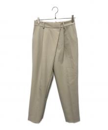 SOEJU（ソージュ）の古着「ストレッチファインタックパンツ」｜ベージュ