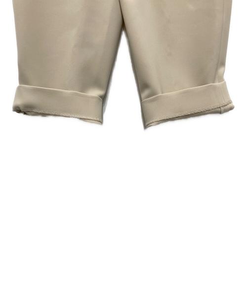 SOEJU（ソージュ）SOEJU (ソージュ) ストレッチファインタックパンツ ベージュ サイズ:Lの古着・服飾アイテム