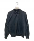 AURALEEオーラリー）の古着「PIMA LIGHT SWEAT POLO」｜ブラック