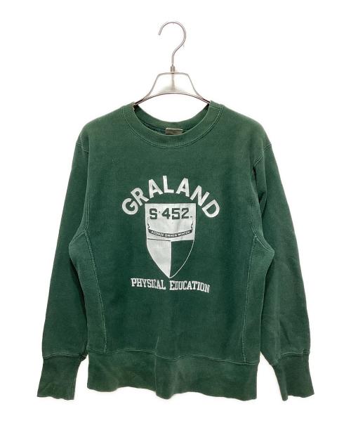 Champion REVERSE WEAVE（チャンピオン リバース ウィーブ）Champion REVERSE WEAVE (チャンピオン リバース ウィーブ) 70’s リバースウィーブスウェット グリーン サイズ:Sの古着・服飾アイテム