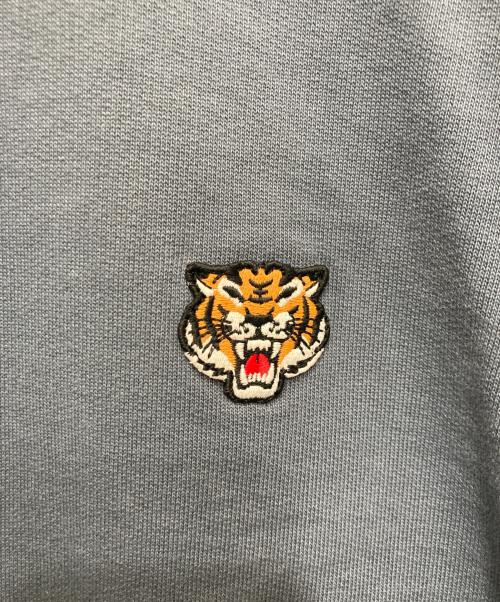 KENZO（ケンゾー）KENZO (ケンゾー) 'Lucky Tiger' エンブロイド スウェット ブルー サイズ:Mの古着・服飾アイテム