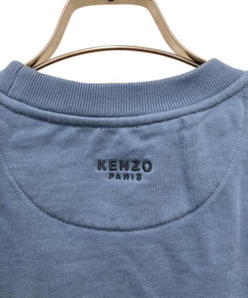 KENZO（ケンゾー）KENZO (ケンゾー) 'Lucky Tiger' エンブロイド スウェット ブルー サイズ:Mの古着・服飾アイテム