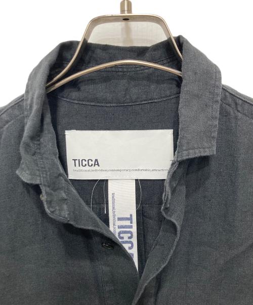 ticca（ティッカ）TICCA (ティッカ) フレンチスリーブシャツ ブラック サイズ:FREEの古着・服飾アイテム