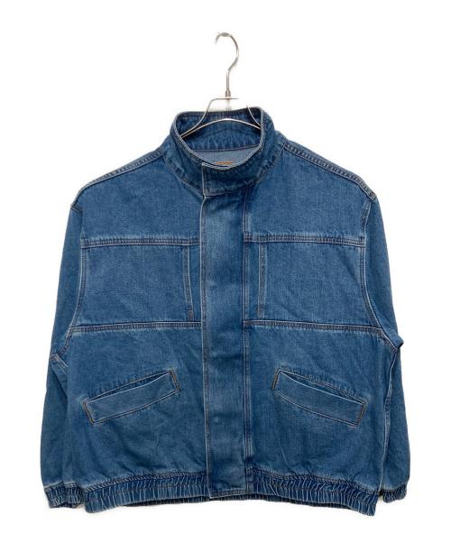 Adam et Rope（アダム エ ロペ）Adam et Rope (アダム エ ロペ) ブリーチデニム ボマージャケット インディゴ サイズ:Lの古着・服飾アイテム