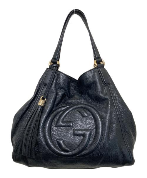 GUCCI（グッチ）GUCCI (グッチ) ソーホー セラリウス トートバッグ ブラックの古着・服飾アイテム
