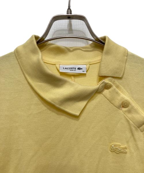LACOSTE（ラコステ）LACOSTE (ラコステ) 斜めボタンポロドレス イエロー サイズ:34の古着・服飾アイテム