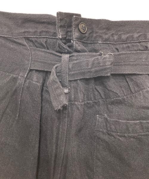 COMOLI（コモリ）COMOLI (コモリ) デニムオーバーパンツ ブラック サイズ:1の古着・服飾アイテム