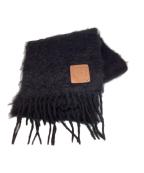 LOEWEロエベ）の古着「アナグラムパッチモヘアマフラー」｜ブラック