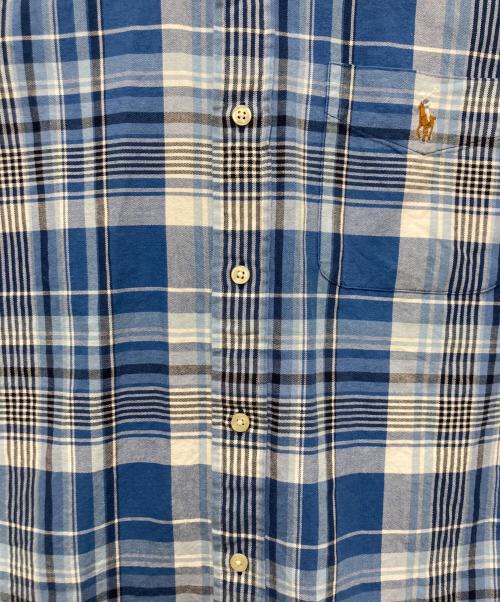 POLO RALPH LAUREN（ポロ・ラルフローレン）POLO RALPH LAUREN (ポロ・ラルフローレン) 半袖チェックシャツ ブルー サイズ:Sの古着・服飾アイテム