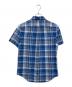 POLO RALPH LAUREN (ポロ・ラルフローレン) 半袖チェックシャツ ブルー サイズ:S：5000円