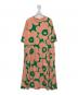 marimekko（マリメッコ）の古着「ウニッコプリントカットソーワンピース」｜グリーン×オレンジ