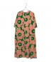 marimekko (マリメッコ) ウニッコプリントカットソーワンピース グリーン×オレンジ サイズ:M：15000円