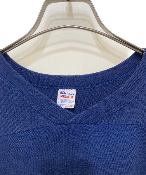 Champion（チャンピオン）Champion (チャンピオン) 80'sフットボールTシャツ ネイビー サイズ:Mの古着・服飾アイテム