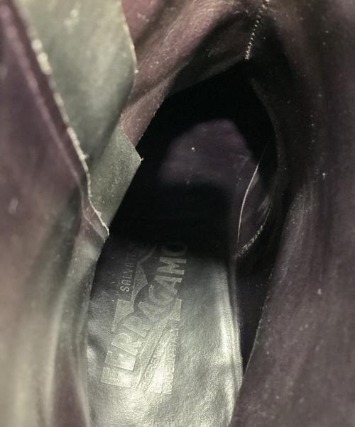 Salvatore Ferragamo（サルヴァトーレ フェラガモ）Salvatore Ferragamo (サルヴァトーレ フェラガモ) サイドジップブーツ ブラウン サイズ:7 1/2の古着・服飾アイテム