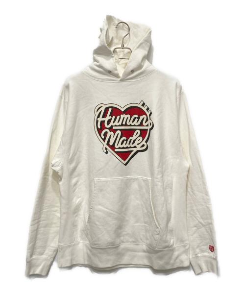 HUMAN MADE（ヒューマンメイド）HUMAN MADE (ヒューマンメイド) HEAVY WEIGHT HOODIE ホワイト サイズ:XXLの古着・服飾アイテム