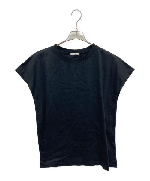 DEUXIEME CLASSE（ドゥーズィエム クラス）Deuxieme Classe (ドゥーズィエム クラス) CELERI フレンチスリーブTシャツ ブラック サイズ:FREEの古着・服飾アイテム