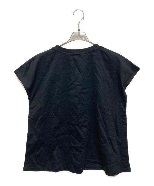 DEUXIEME CLASSE（ドゥーズィエム クラス）Deuxieme Classe (ドゥーズィエム クラス) CELERI フレンチスリーブTシャツ ブラック サイズ:FREEの古着・服飾アイテム