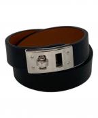 MAISON BOINETメゾン ボワネ）の古着「Adjustable plate bracelet」｜ブラック