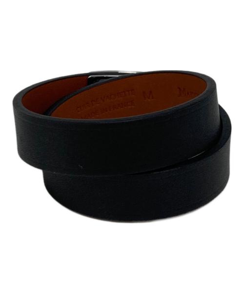 MAISON BOINET（メゾン ボワネ）MAISON BOINET (メゾン ボワネ) Adjustable plate bracelet ブラックの古着・服飾アイテム