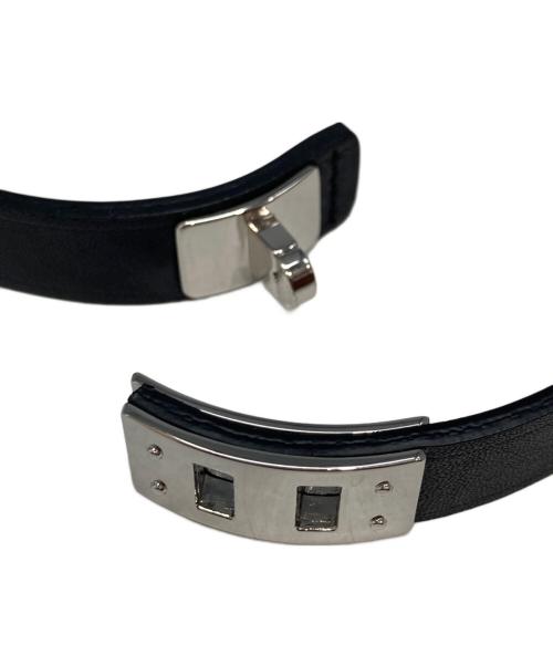 MAISON BOINET（メゾン ボワネ）MAISON BOINET (メゾン ボワネ) Adjustable plate bracelet ブラックの古着・服飾アイテム