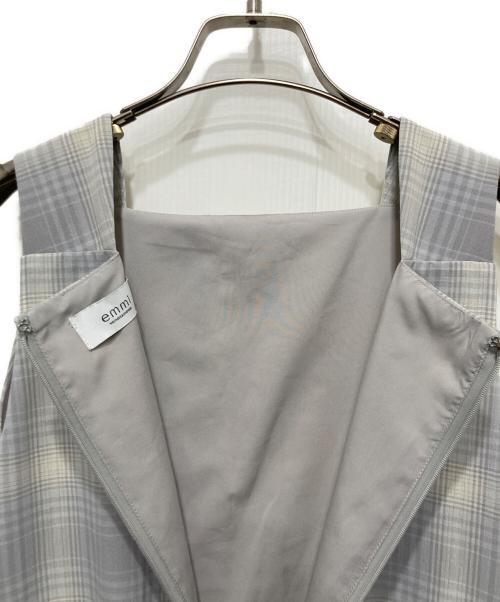emmi（エミ）emmi (エミ) オンブレーチェックワンピース ブルーの古着・服飾アイテム
