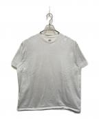 Graphpaperグラフペーパー）の古着「オーバーサイズクルーネックTシャツ」｜ホワイト