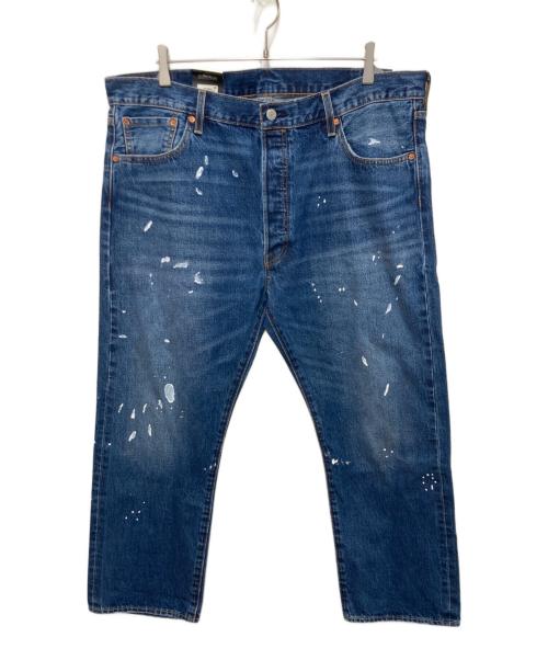 LEVI'S PReMIUM（リーバイス プレミアム）LEVI'S PReMIUM (リーバイス プレミアム) JOURNAL STANDARD relume (ジャーナルスタンダード レリューム) 別注501ペイント加工デニムパンツ インディゴ サイズ:W40　L26の古着・服飾アイテム