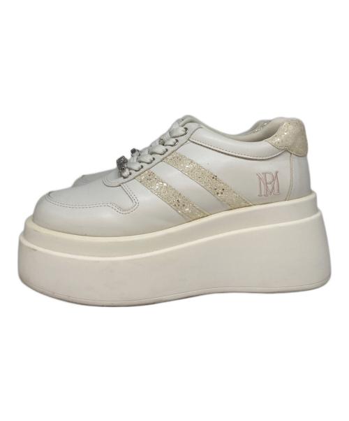 Rose Muse（ロゼミューズ）ROSE MUSE (ロゼミューズ) Glitter point sneakers ホワイト サイズ:Lの古着・服飾アイテム