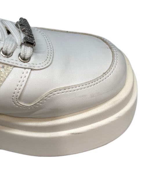 Rose Muse（ロゼミューズ）ROSE MUSE (ロゼミューズ) Glitter point sneakers ホワイト サイズ:Lの古着・服飾アイテム