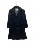 Barbourバブアー）の古着「コーデュロイトレンチコート」｜ブラック