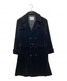 Barbour（バブアー）の古着「コーデュロイトレンチコート」｜ブラック