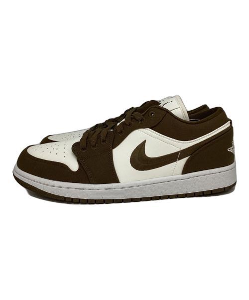 NIKE（ナイキ）NIKE (ナイキ) ウィメンズ エア ジョーダン1 ロー SE ライト オリーブ ホワイト×ブラウン サイズ:US11の古着・服飾アイテム