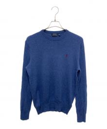 POLO RALPH LAUREN（ポロ・ラルフローレン）の古着「メリノウールニット」｜ブルー