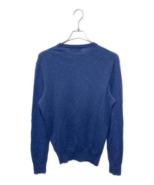 POLO RALPH LAUREN（ポロ・ラルフローレン）POLO RALPH LAUREN (ポロ・ラルフローレン) メリノウールニット ブルー サイズ:Sの古着・服飾アイテム