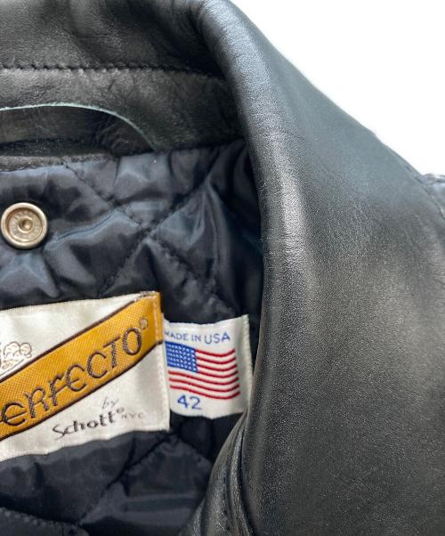 Schott（ショット）Schott (ショット) 618 RIDERS/レザーライダースジャケット ブラック サイズ:US42の古着・服飾アイテム