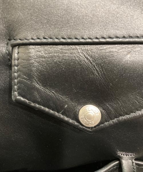 Schott（ショット）Schott (ショット) 618 RIDERS/レザーライダースジャケット ブラック サイズ:US42の古着・服飾アイテム