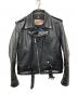 Schott（ショット）の古着「618 RIDERS/レザーライダースジャケット」｜ブラック