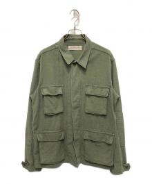 REMI RELIEF×BEAMS PLUS（レミレリーフ×ビームスプラス）の古着「別注ミリタリーシャツ」｜カーキ