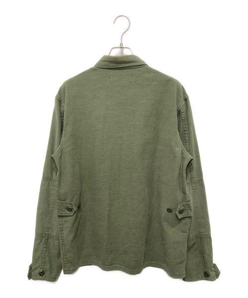 REMI RELIEF（レミレリーフ）REMI RELIEF (レミレリーフ) BEAMS PLUS (ビームスプラス) 別注ミリタリーシャツ カーキ サイズ:Lの古着・服飾アイテム